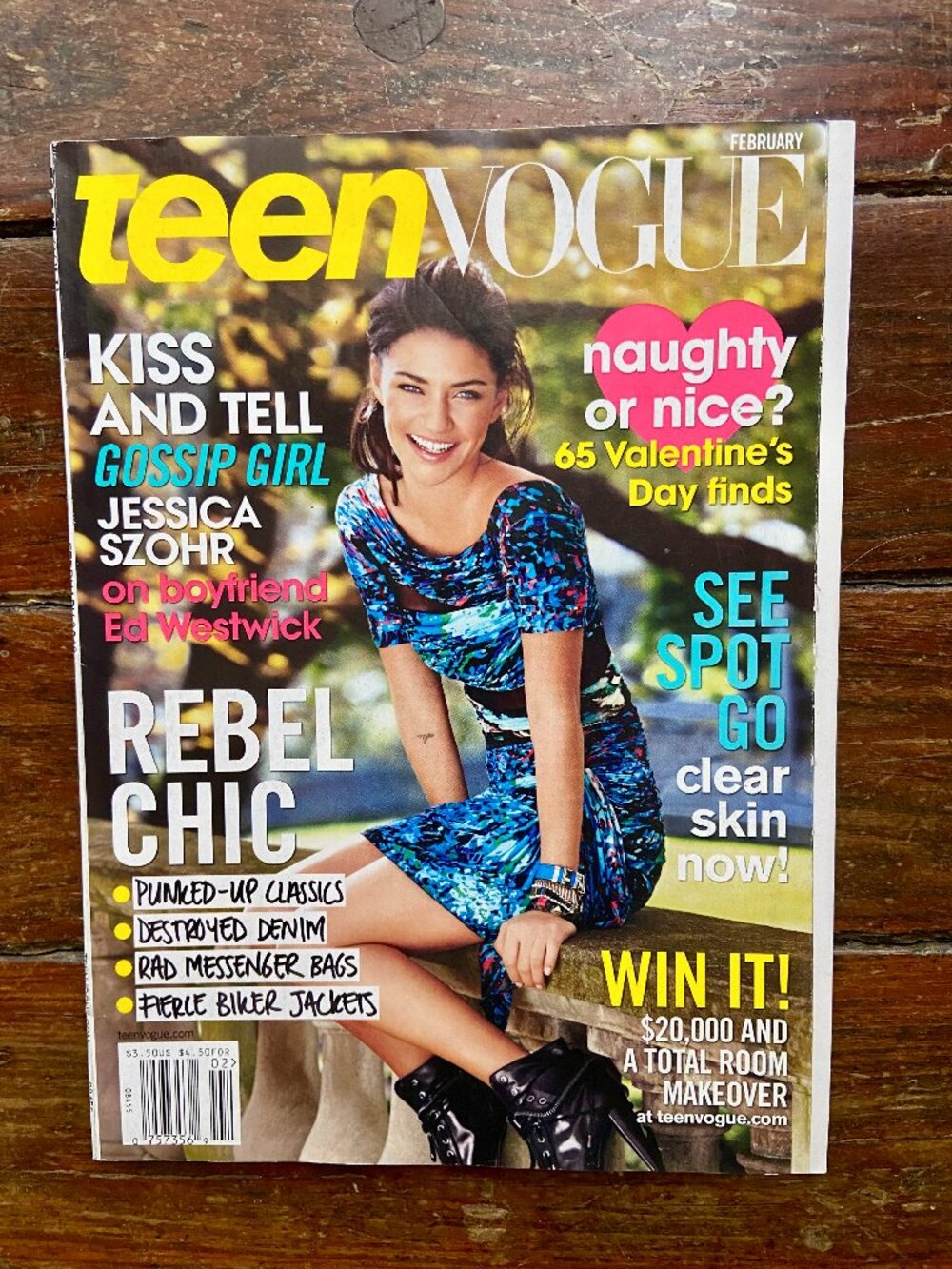 Teen Vogue Magazine February 2010 Jessica Szohr Ed Westwick